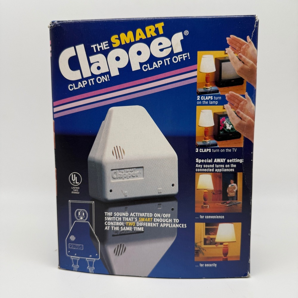 The Smart Clapper Sound Activated Switch 1992 White Vintage Joseph Enterprises